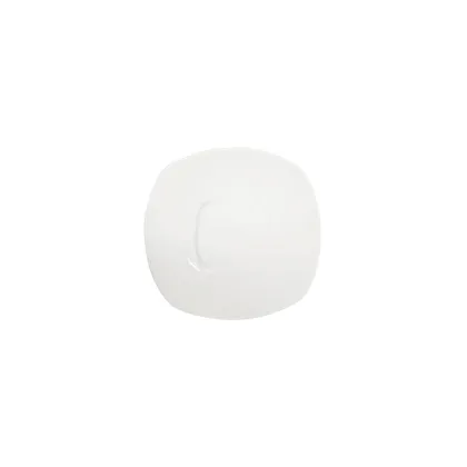 Plato té 16.1cm cuadrado Block blanco