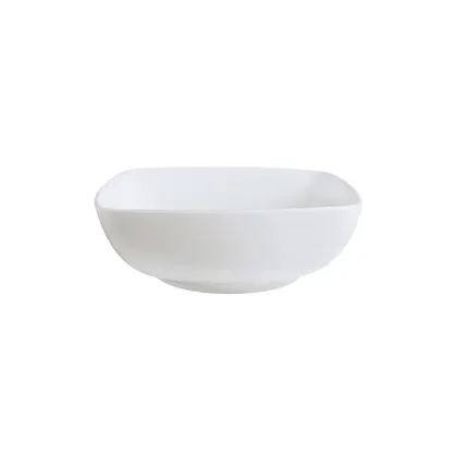 Plato hondo 870ml cuadrado Actualite blanco
