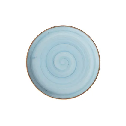 Plato Postre 22cm Caoba Azul