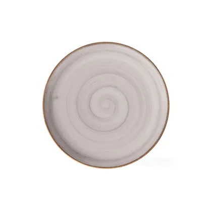 Plato Postre 22cm Caoba Gris