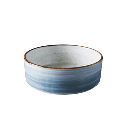 Plato hondo 533.9ml Rustic artisan azul