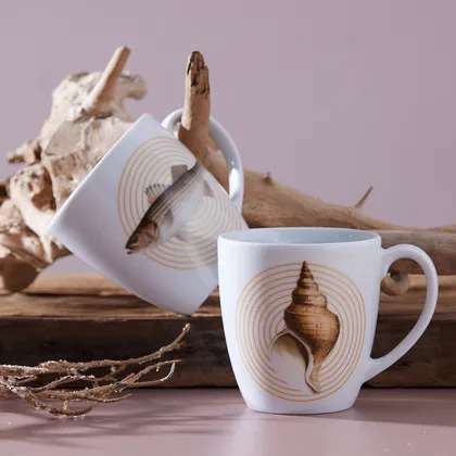 Set 2 Mugs Róbalo- Caracola 394.2ml Cumbiana By Carlos Vives