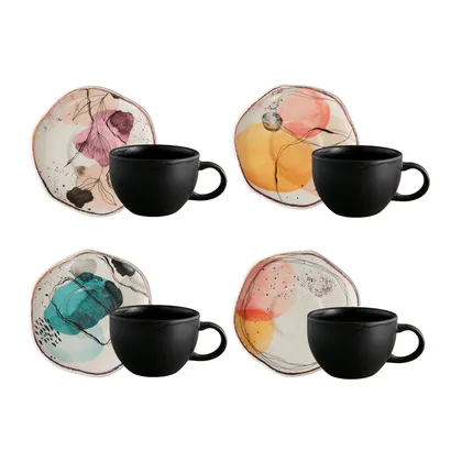 Set de Café / Té Euritmia 4 puestos 8 piezas