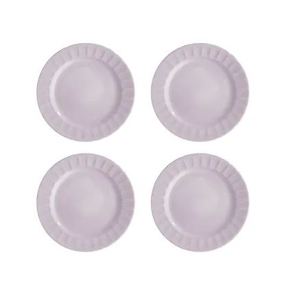 Set 4 Platos Pandos Caribe Mora 24.3cm