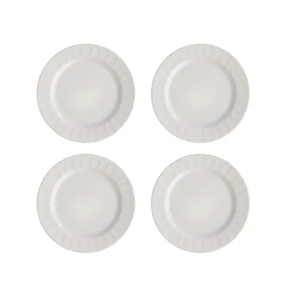 Set 4 Platos Pandos Caribe Gris 24.3cm