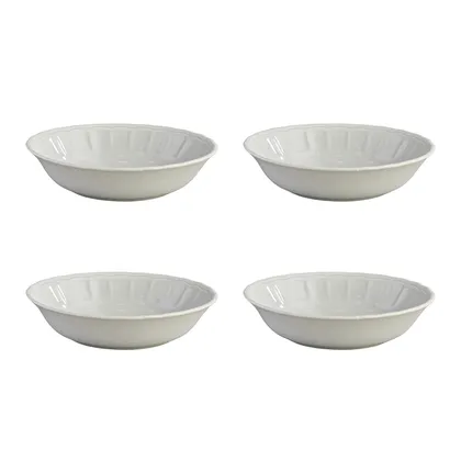 Set 4 Platos Hondos Caribe Gris 715.9ml