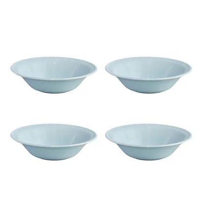 Set 4 Platos Hondos Perla Menta 482ml