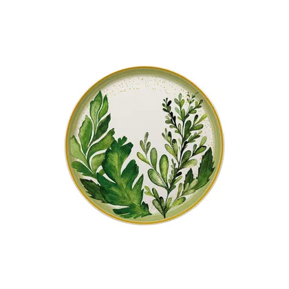Plato postre 21cm Siena roble