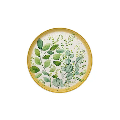 Plato postre 21cm Siena eucalipto