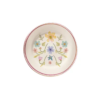Plato Postre Beatriz Margaritas 20.1cm