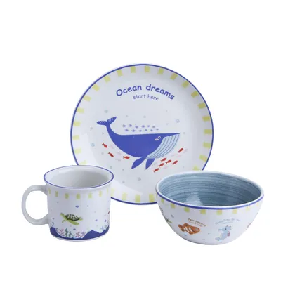 Set Desayuno 3 Piezas Ocean Friends