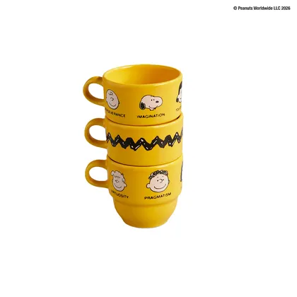 Set 3 Pocillos Apilables Snoopy 201.4ml