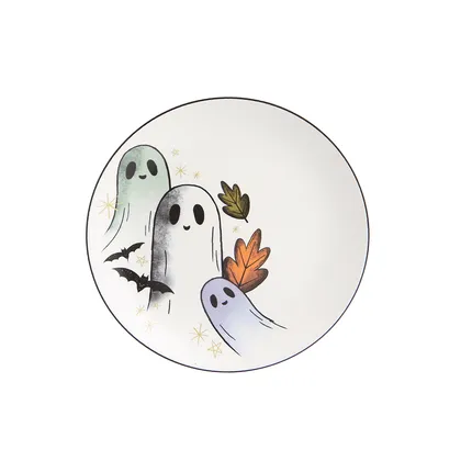 Plato Postre Halloween Fantasy Ghost 20.4cm