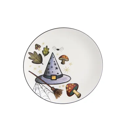 Plato Postre Halloween Fantasy Witch 20.4cm
