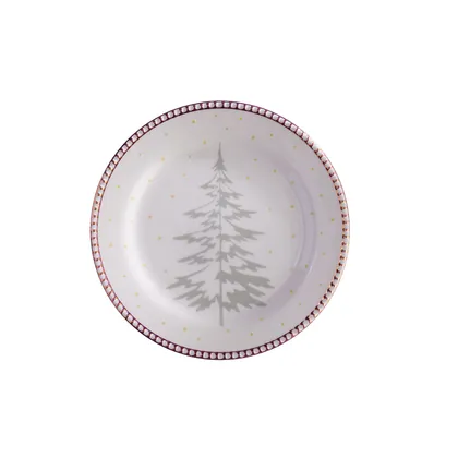 Plato Postre 20.4cm Christmas Trees