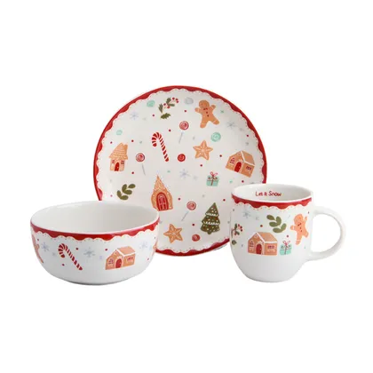 Set Desayuno 3 Piezas Ginger Christmas