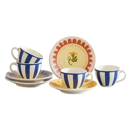 Set de Café / Té Oriana 4 puestos 8 piezas