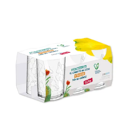 Vaso Flores Concept Canastilla x 6 Unidades