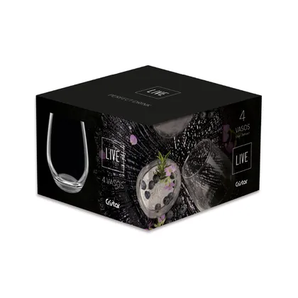 Set Live Vaso Sicilia Rocks x 4 Unidades