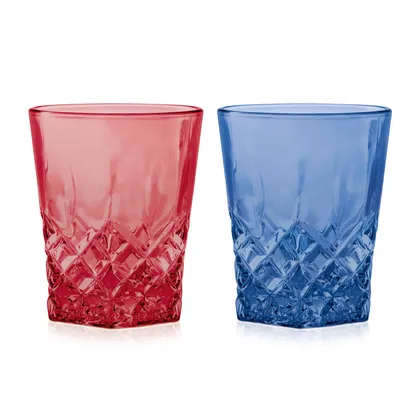 Vaso Diamante Rocks Colores x 6 Unidades