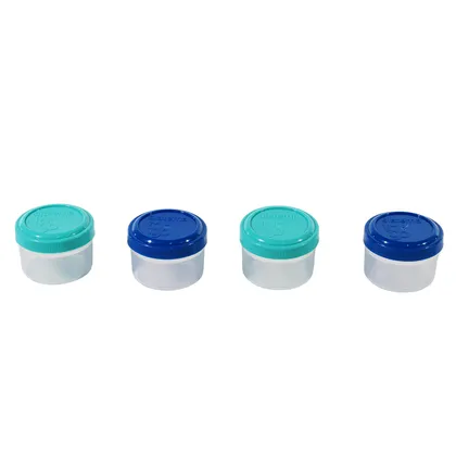 Set X 4 Recipientes Redondos Mini To Go 35Ml Surtido