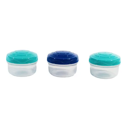 Set X 3 Recipientes Redondos To Go 130Ml Surtido