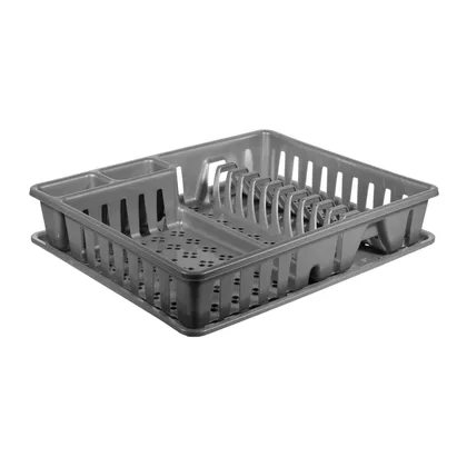 Escurridor De Platos Grande Gris