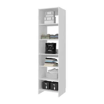 Closet Eco, Kronos Blanco, Con variedad de entrepaños, sin puertas ZF
