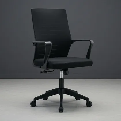 Silla de Escritorio Vertex, Negro, ergonómica con reposabrazos