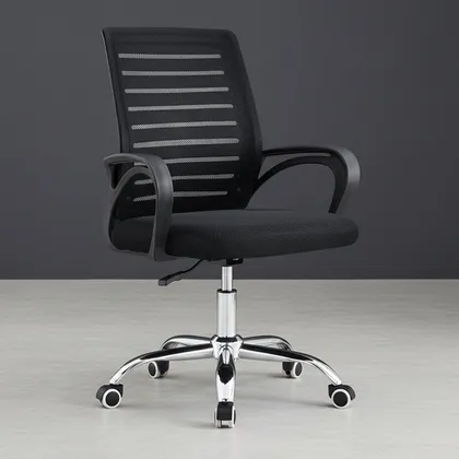 Silla de Escritorio Apex, Negro, ergonómica con reposabrazos