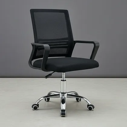 Silla de Escritorio Imperial, Negro, ergonómica con reposabrazos