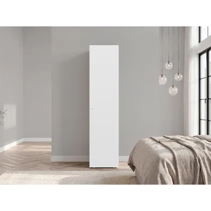 Closet Alma, Kronos Blanco, Diseño moderno con entrepaños y puerta ZF