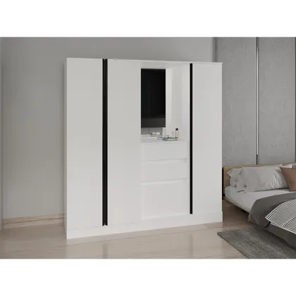Closet Mouren 177, Blando Duqueza, con Zapaterio Inferior De Puerta Abatible ZF