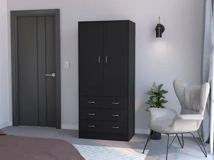 Closet Pilic, Wengue, Tres Cajones Con Gran Capacidad De Almacenamiento ZF
