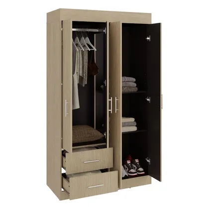 Closet Houston, Cartagena y Wengue , Con cuatro puertas batientes y dos cajones con amplio