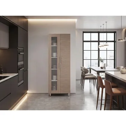Alacena Diamante, Blanco y Cartagena, Amplios Espacios Para Guardar Alimentos y Electrodom
