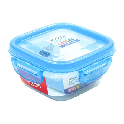 Recipiente Cuadrado Soundlock 260Ml Azul