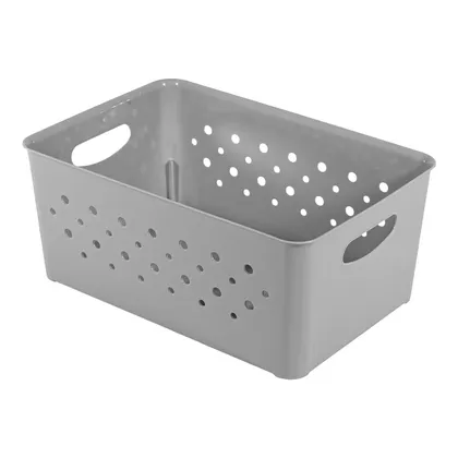 Caja Decorativa Circulos 3,3L Gris