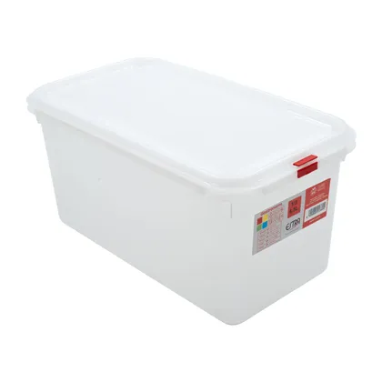 Recipiente Rectangular Gastronorm 6,5L Blanco