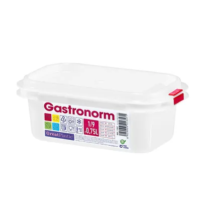 Recipiente Rectangular Gastronorm 0,75L Blanco