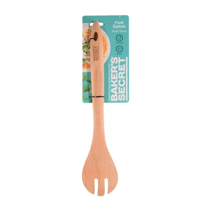 Cuchara-Tenedor Bs 33 Cm Madera