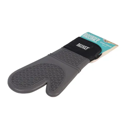 Guante Largo En Silicona Bs 38,5 Cm Gris