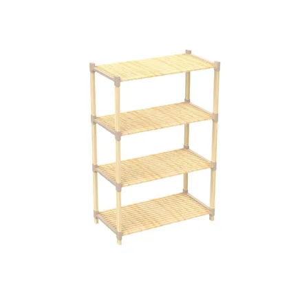Estanteria Con Entrepaño En Madera 4 Niveles Grande