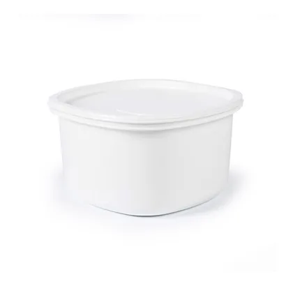 Recipiente Plus Cuadrado 2.5L Blanco Congelacion