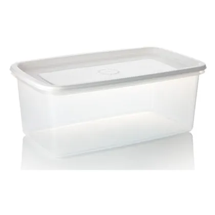 Recipiente Plastico Rectangular 4L Blanco