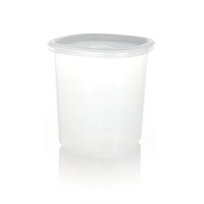 Recipiente Plastico para despensa Alto 1.5L Blanco