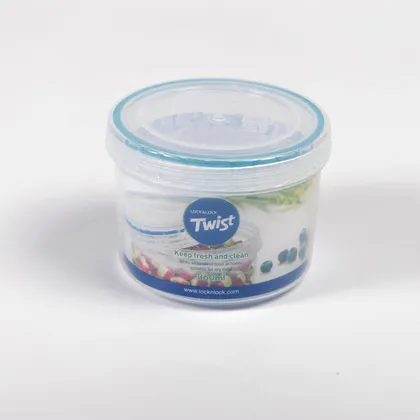 Recipiente Plastico Redondo Locknlock Tapa Rosca 360 ml transparente