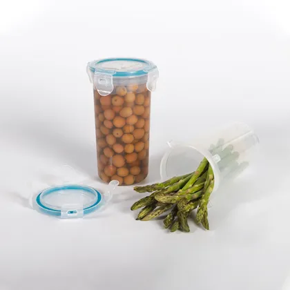 Recipiente Plastico Redondo Classic 430ml transparente