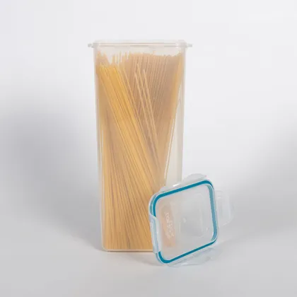 Recipiente Plastico Rectangular Alto Classic 2L transparente