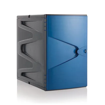 Locker plástico modular azul 45 cm